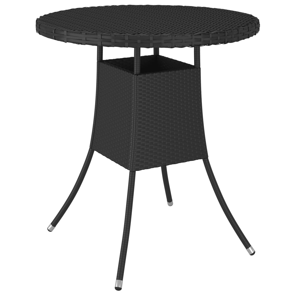 Set Divani da Giardino 9 pz con Cuscini in Polyrattan Nero - homemem39