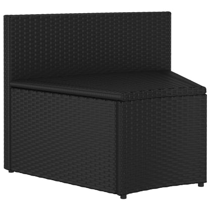 Set Divani da Giardino 9 pz con Cuscini in Polyrattan Nero - homemem39