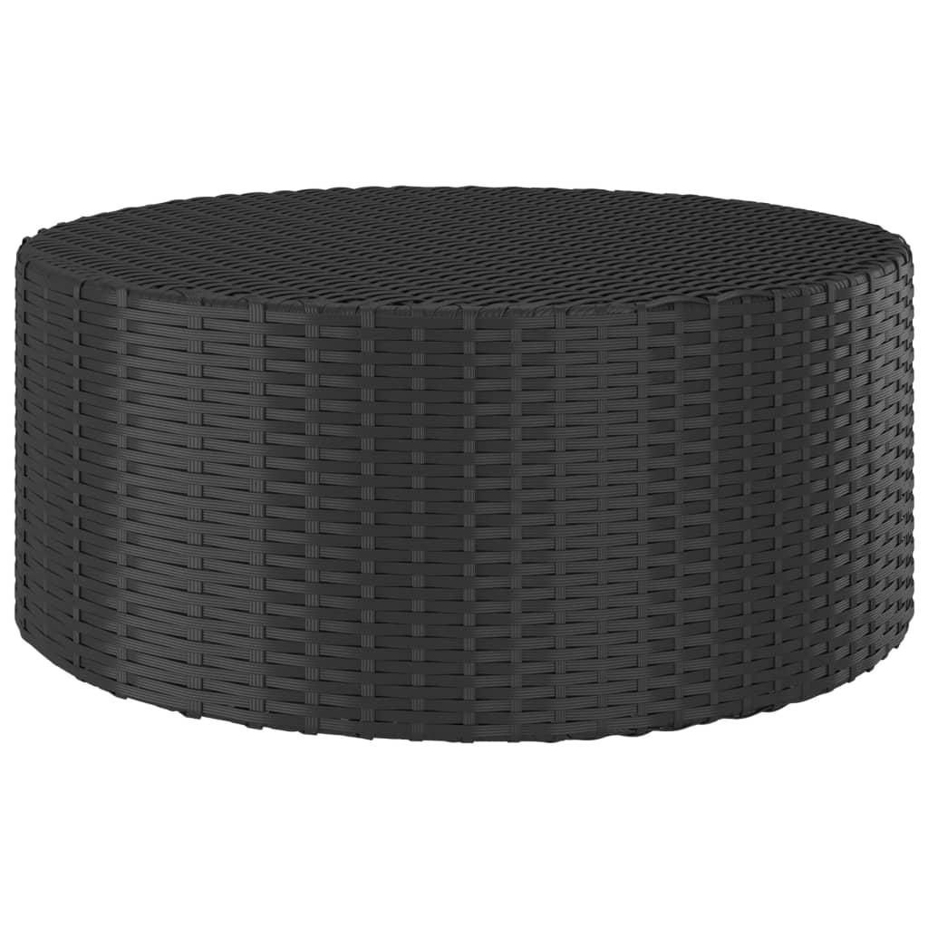 Set Divani da Giardino 5 pz con Cuscini in Polyrattan Nero - homemem39