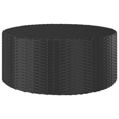 Set Divani da Giardino 5 pz con Cuscini in Polyrattan Nero - homemem39