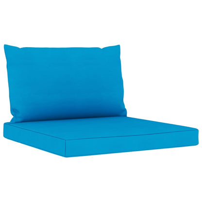 Set Divani da Giardino 6 pz con Cuscini Azzurri - homemem39