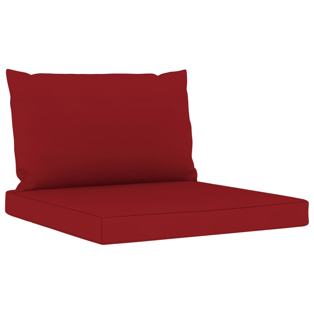 Set Divani da Giardino 6 pz con Cuscini Rosso Vino - homemem39