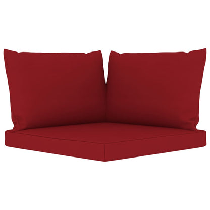 Set Divani da Giardino 6 pz con Cuscini Rosso Vino - homemem39