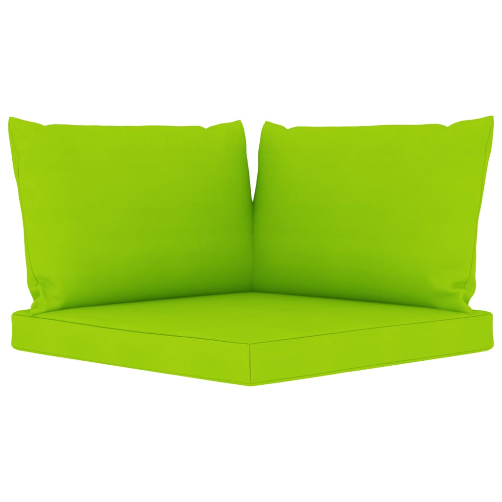 Set Divani da Giardino 6 pz con Cuscini Verde Brillante - homemem39