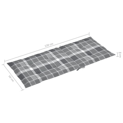 Sedie da Giardino Reclinabili 4 pz con Cuscini Massello Acacia - homemem39