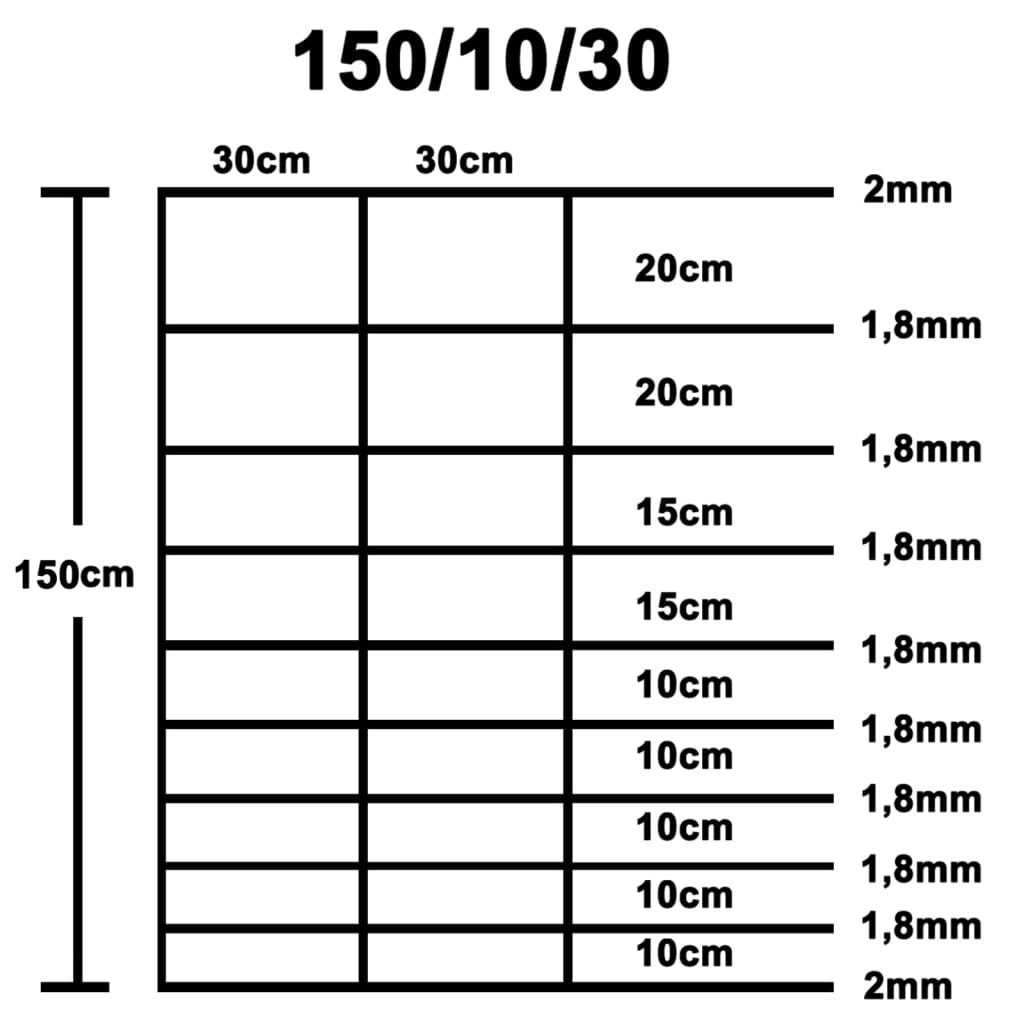 Recinzione da Giardino in Acciaio Zincato 50x1,5 m Argento - homemem39