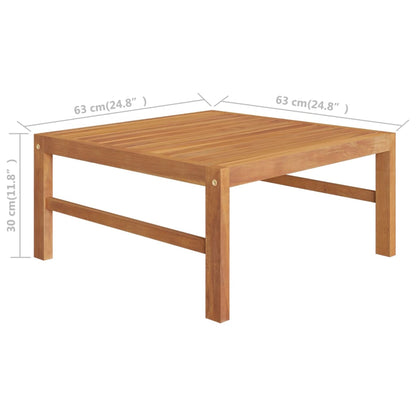 Set Divani Giardino 2 pz Cuscini Crema in Legno di Teak - homemem39