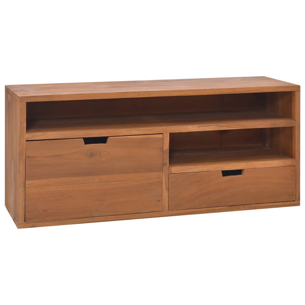 Mobile Porta TV 90x30x40 cm in Legno Massello di Teak - homemem39