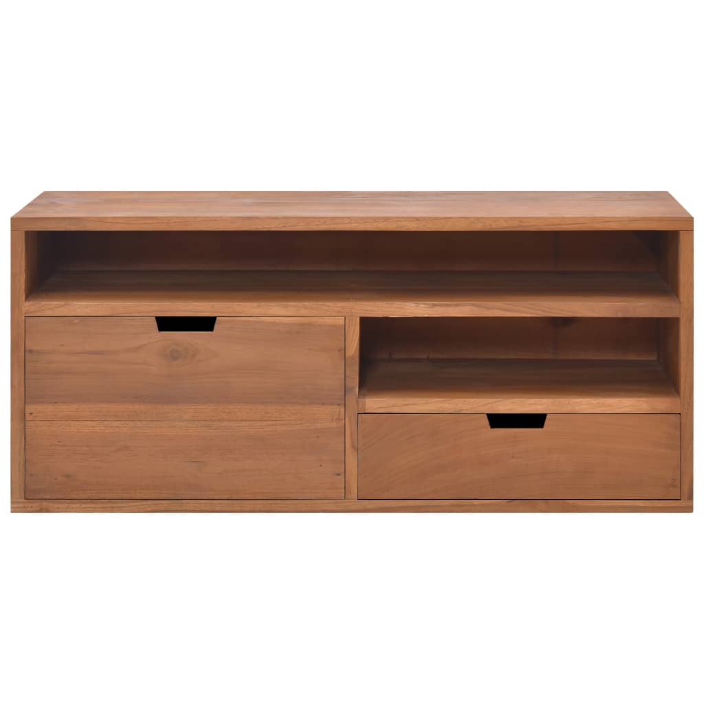 Mobile Porta TV 90x30x40 cm in Legno Massello di Teak - homemem39