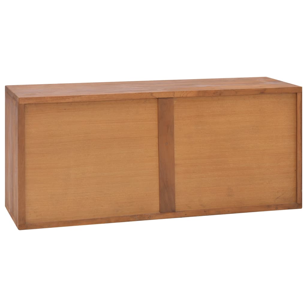 Mobile Porta TV 90x30x40 cm in Legno Massello di Teak - homemem39