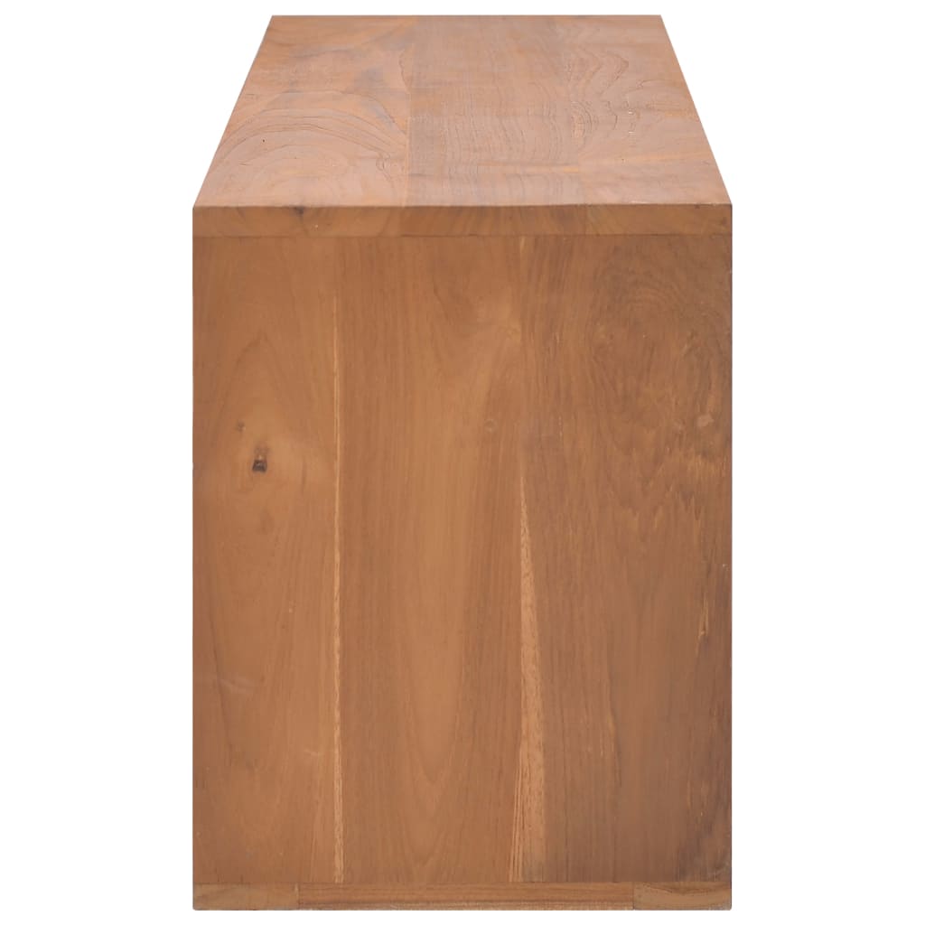 Mobile Porta TV 110x30x40 cm in Legno Massello di Mango - homemem39