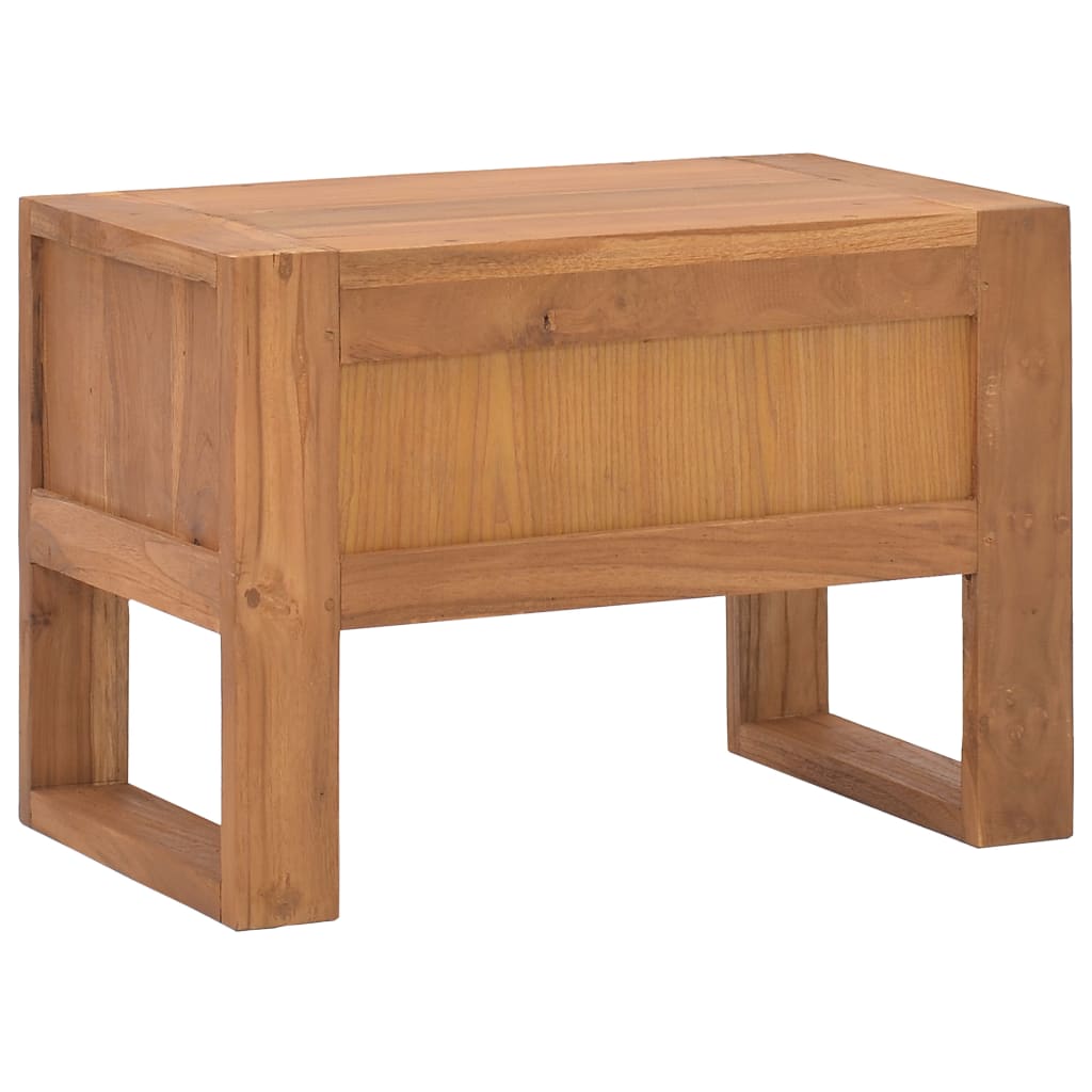 Comodino 50x30x35 cm in Legno Massello di Teak - homemem39