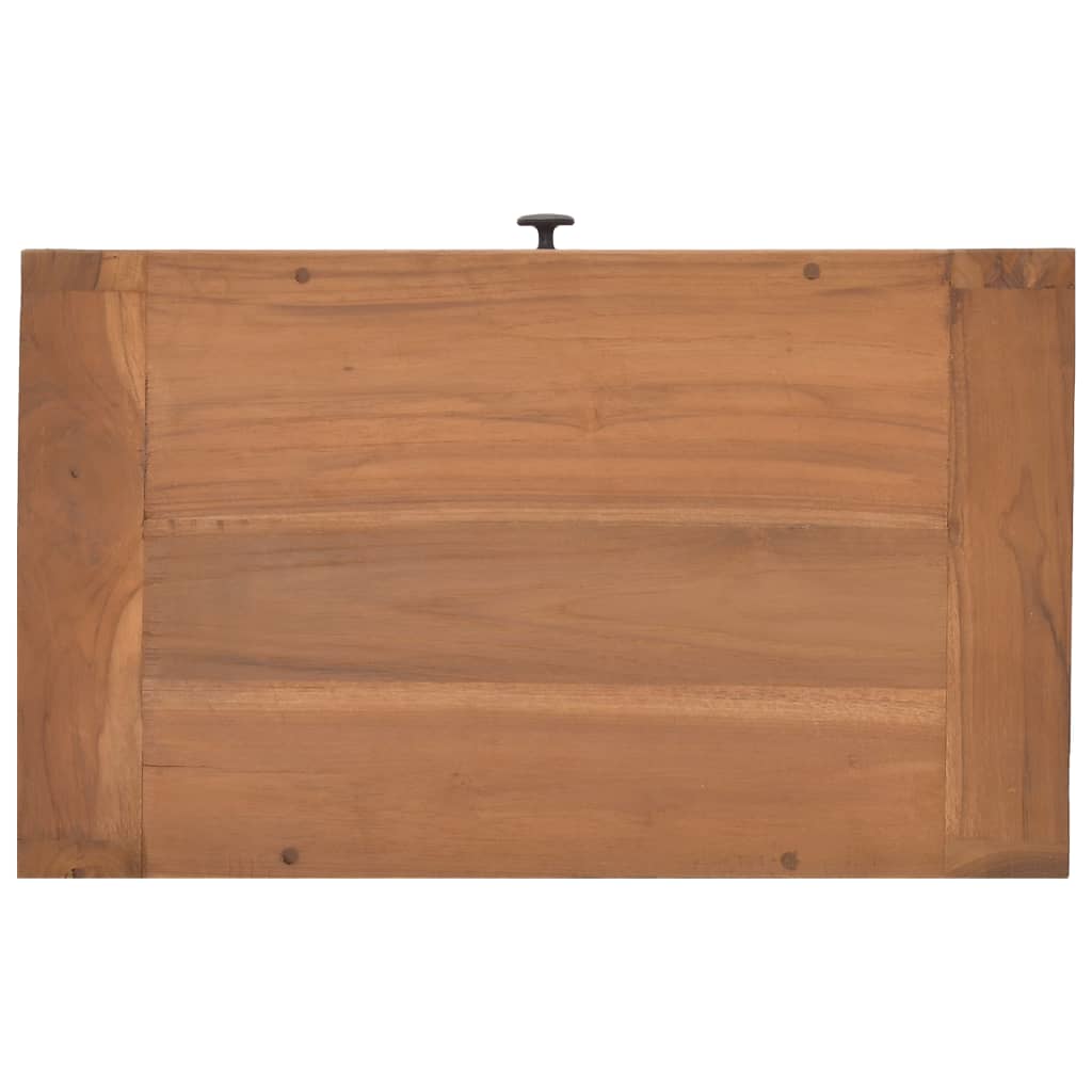 Comodino 50x30x35 cm in Legno Massello di Teak - homemem39