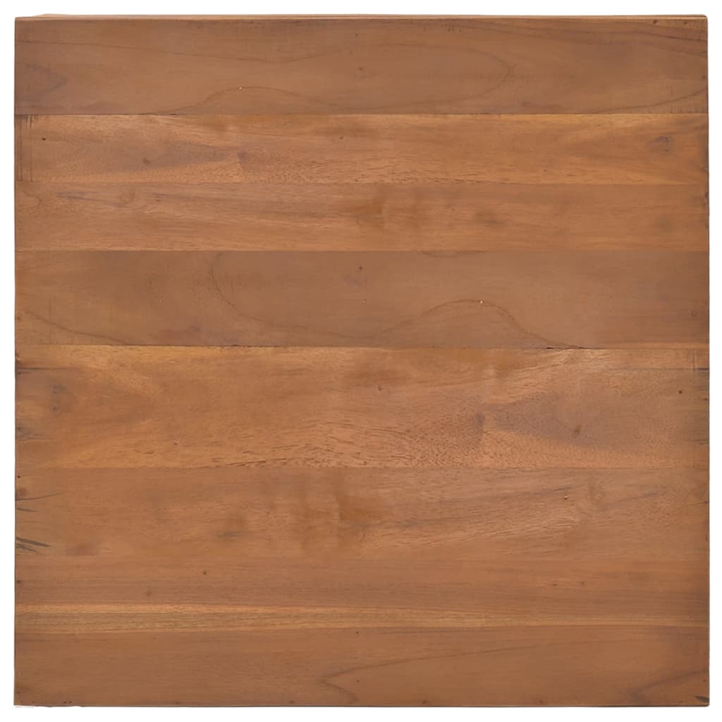 Tavolino da Salotto 65x65x33 cm in Legno Massello di Teak - homemem39