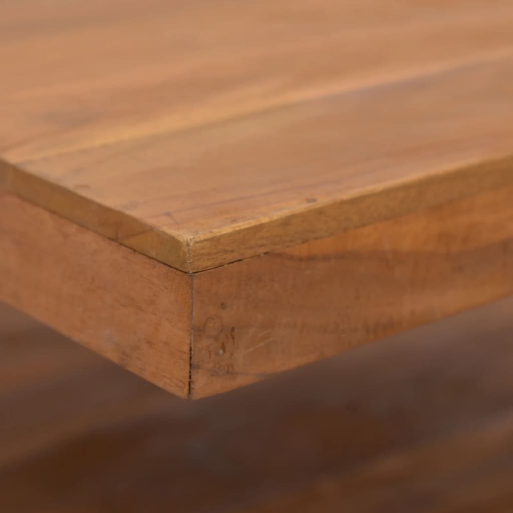 Tavolino da Salotto 65x65x33 cm in Legno Massello di Teak - homemem39