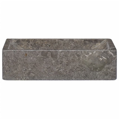 Lavandino Grigio 45x30x12 cm in Marmo - homemem39