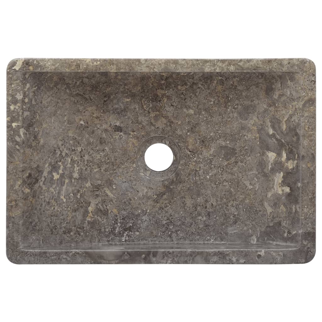 Lavandino Grigio 45x30x12 cm in Marmo - homemem39