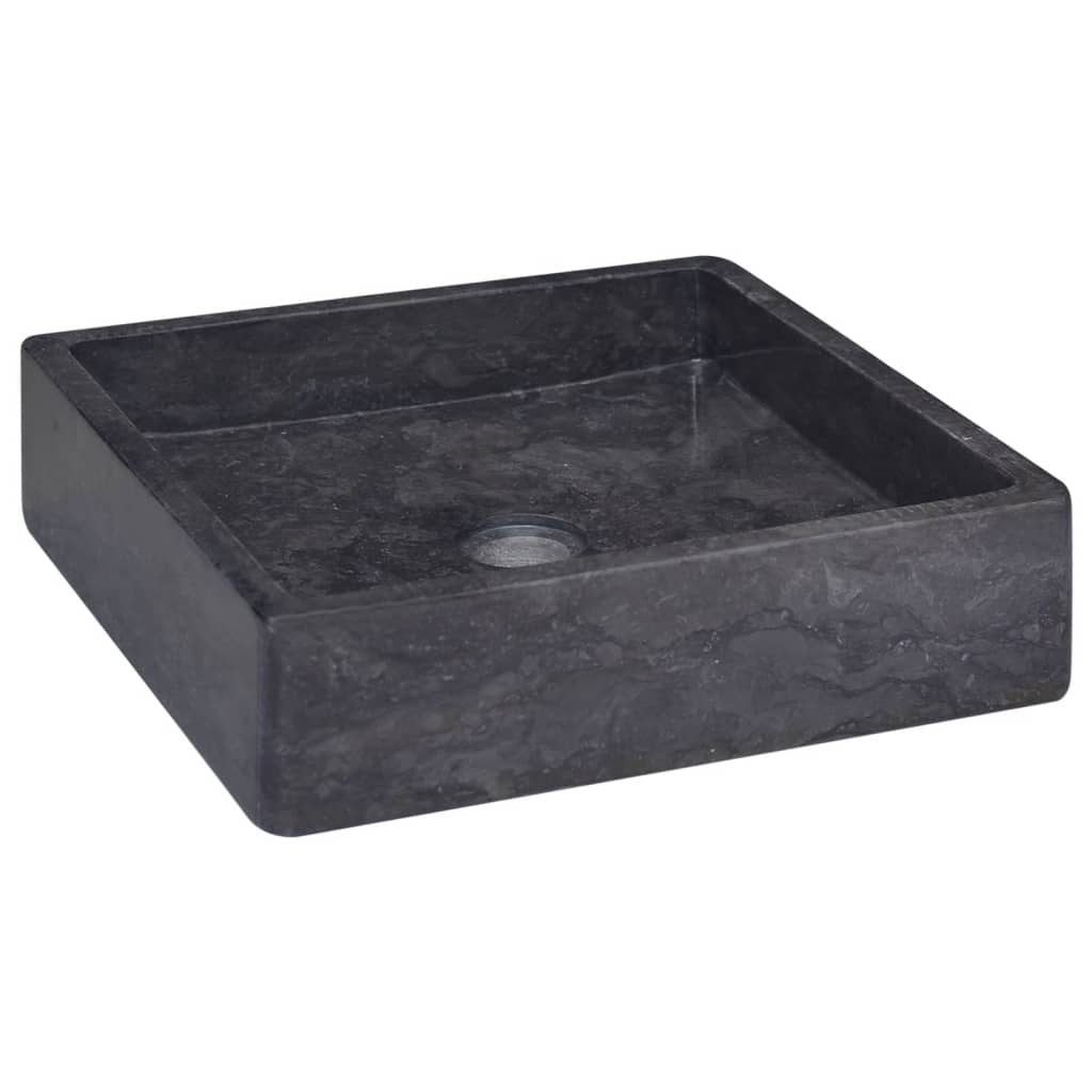 Lavandino Nero 40x40x10 cm in Marmo - homemem39