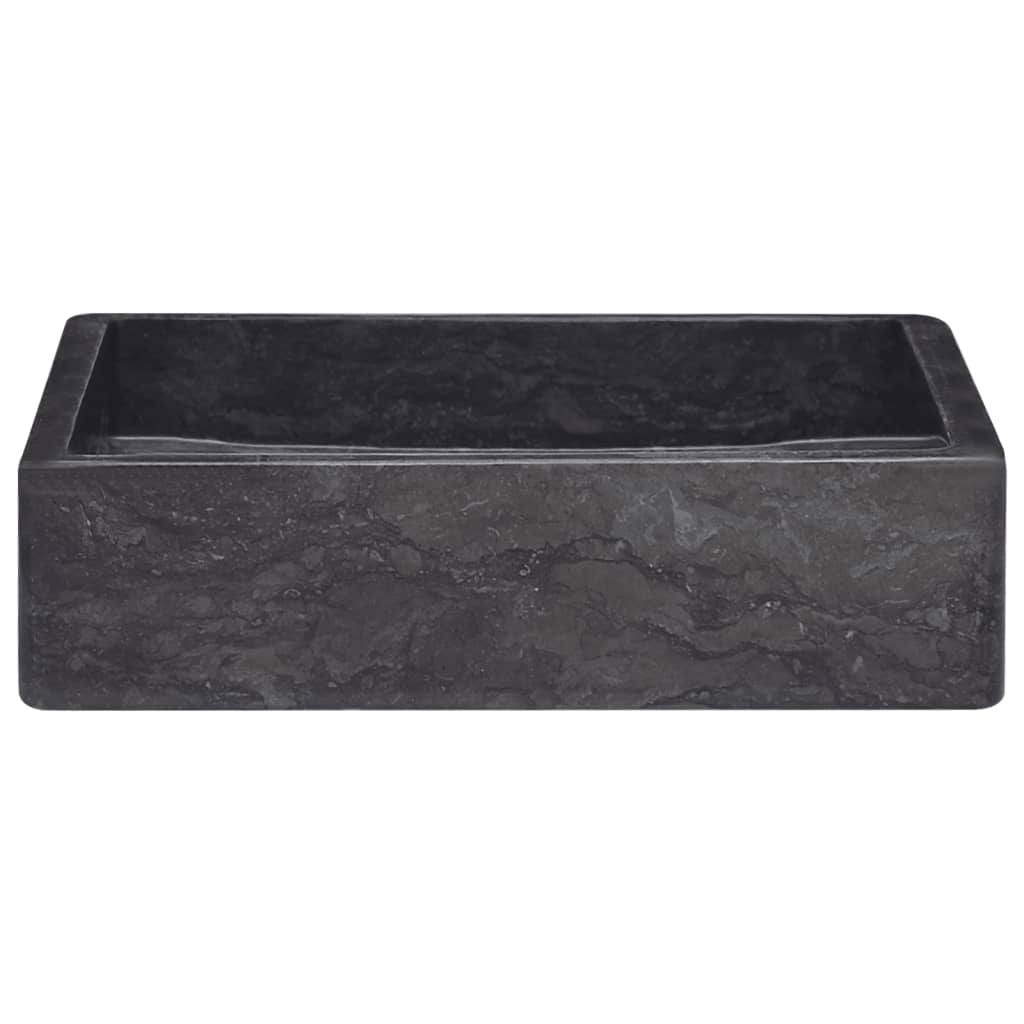 Lavandino Nero 40x40x10 cm in Marmo - homemem39