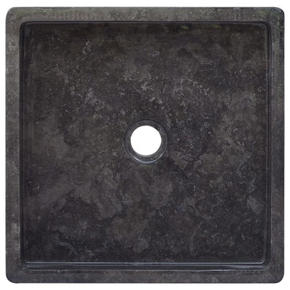 Lavandino Nero 40x40x10 cm in Marmo - homemem39