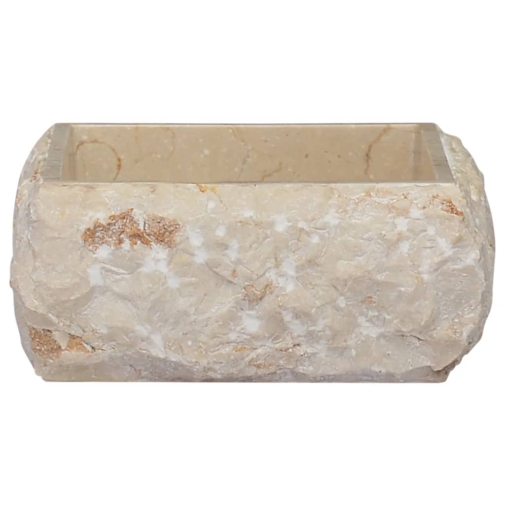 Lavandino Crema 30x30x13 cm in Marmo - homemem39