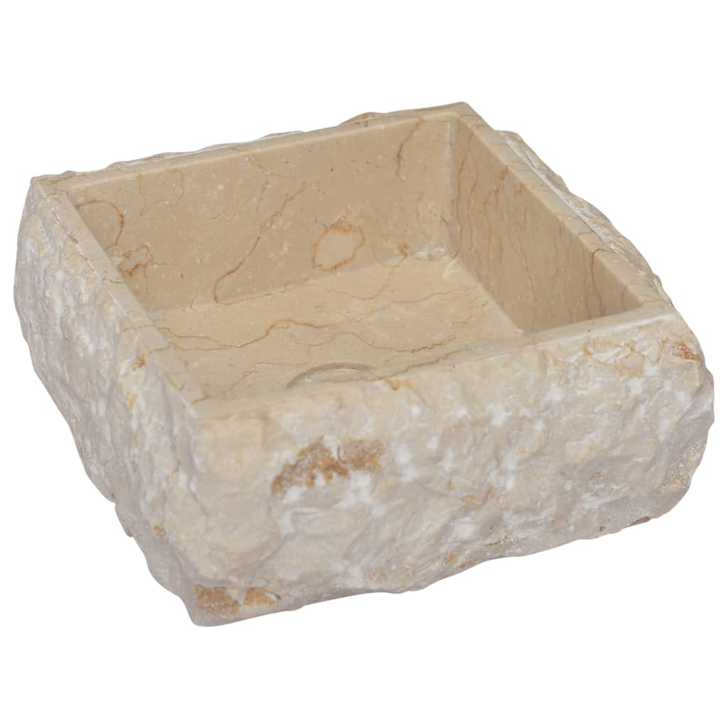 Lavandino Crema 30x30x13 cm in Marmo - homemem39