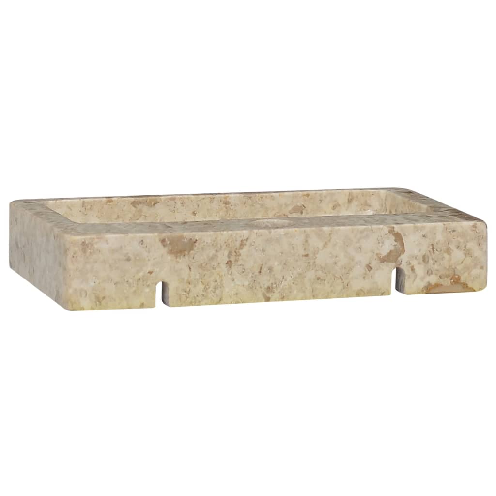 Lavello a Parete Crema 38x24x6,5 cm in Marmo - homemem39