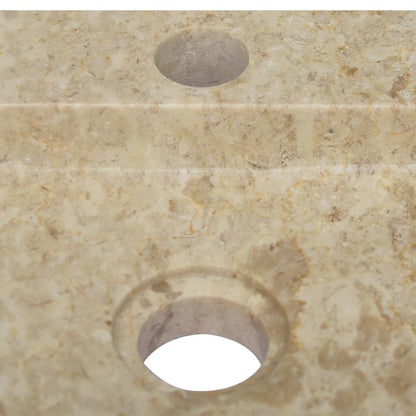 Lavello a Parete Crema 38x24x6,5 cm in Marmo - homemem39