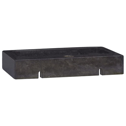 Lavello a Parete Nero 38x24x6,5 cm in Marmo - homemem39