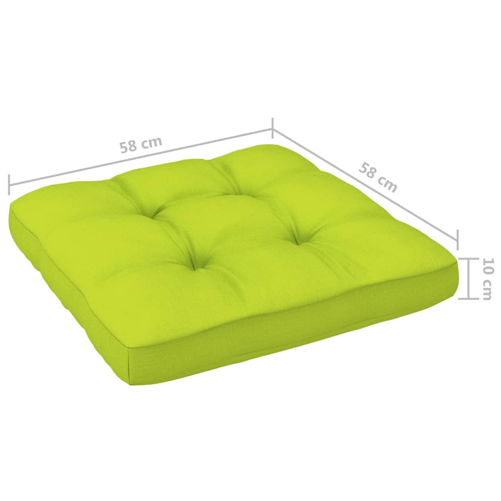 Set di Divani su Pallet 4 pz e Cuscini in Pino Impregnato Verde - homemem39