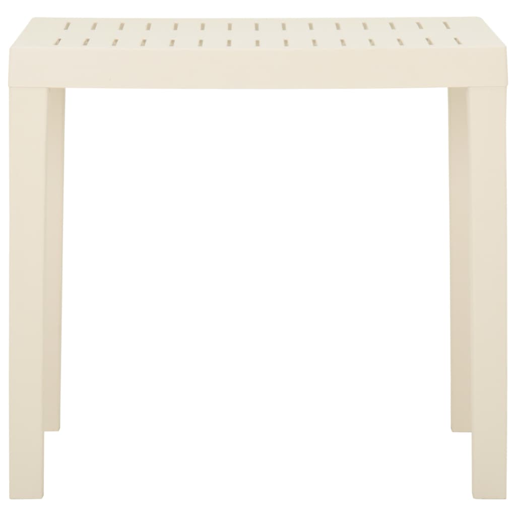 Tavolo da Giardino Bianco 79x65x72 cm in Plastica - homemem39