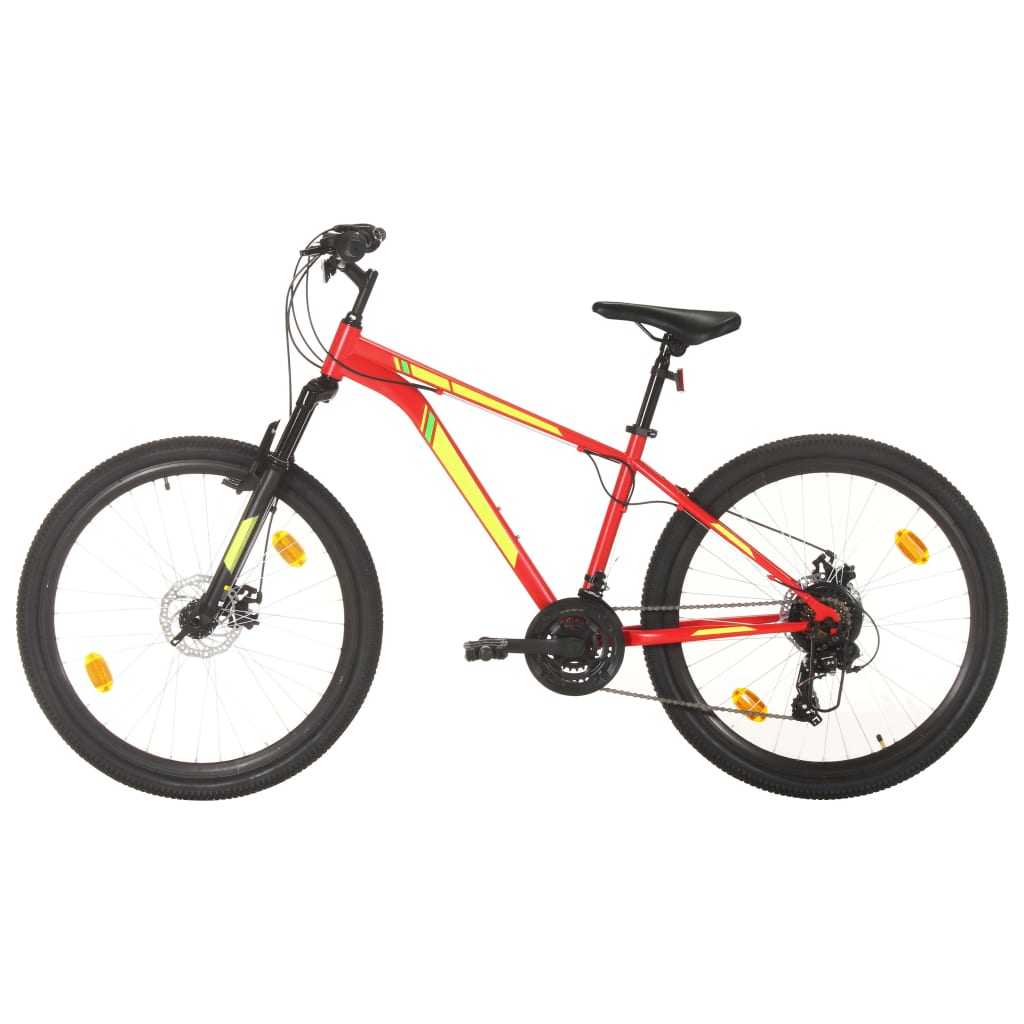 Mountain Bike 21 Speed 27,5" Ruote 38 cm Rosso - homemem39