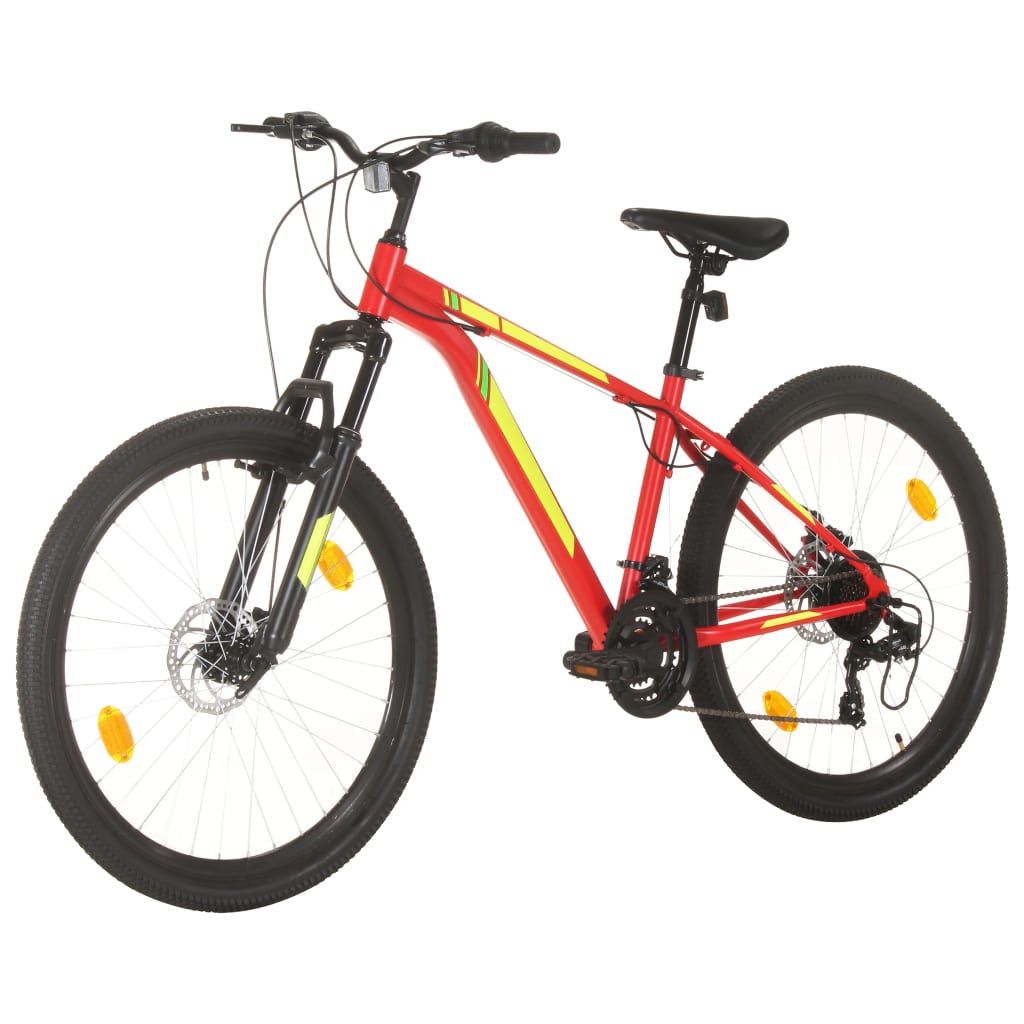 Mountain Bike 21 Speed 27,5" Ruote 38 cm Rosso - homemem39