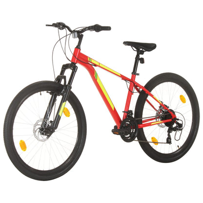 Mountain Bike 21 Speed 27,5" Ruote 38 cm Rosso - homemem39