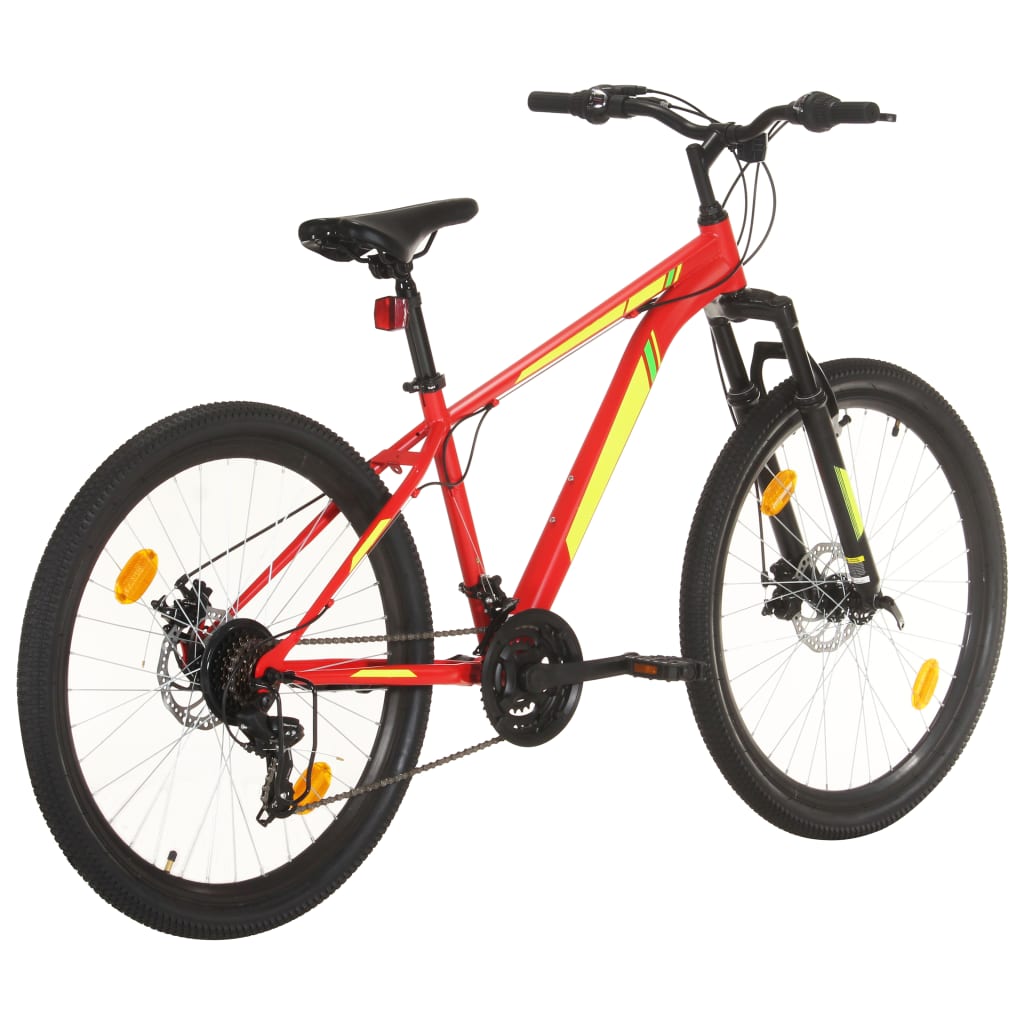 Mountain Bike 21 Speed 27,5" Ruote 38 cm Rosso - homemem39