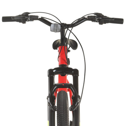 Mountain Bike 21 Speed 27,5" Ruote 38 cm Rosso - homemem39