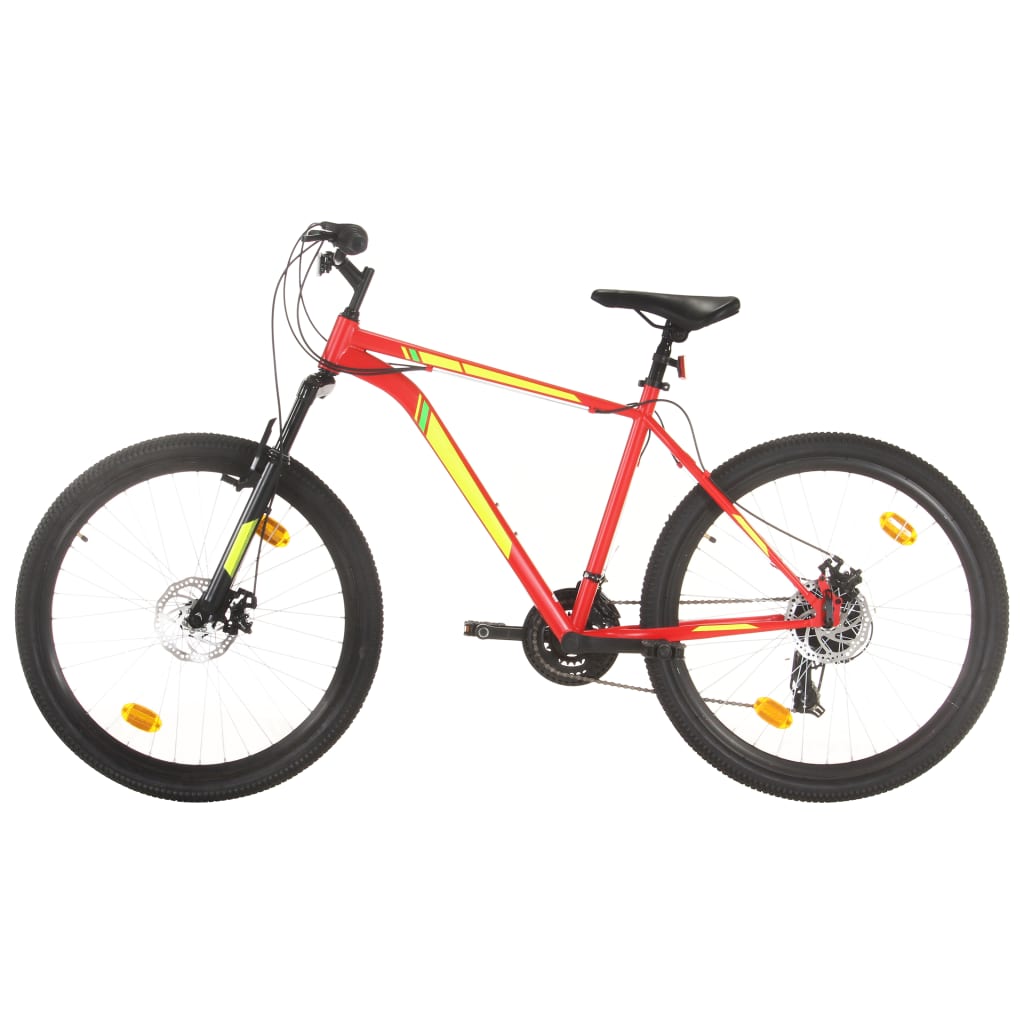 Mountain Bike 21 Speed 27,5" Ruote 42 cm Rosso - homemem39