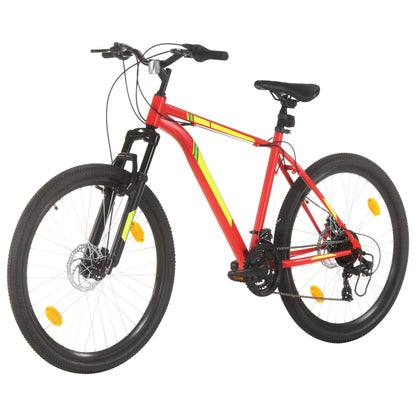 Mountain Bike 21 Speed 27,5" Ruote 42 cm Rosso - homemem39