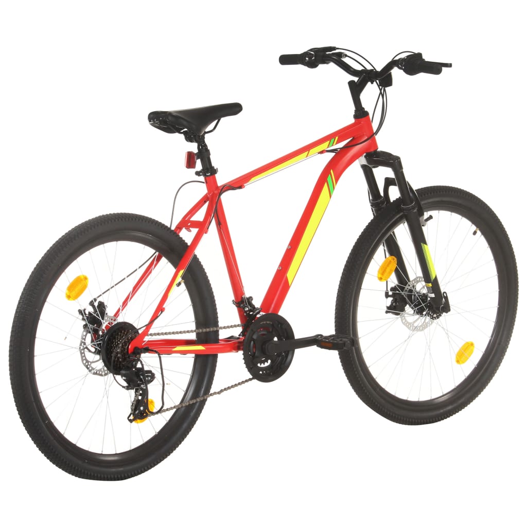 Mountain Bike 21 Speed 27,5" Ruote 42 cm Rosso - homemem39