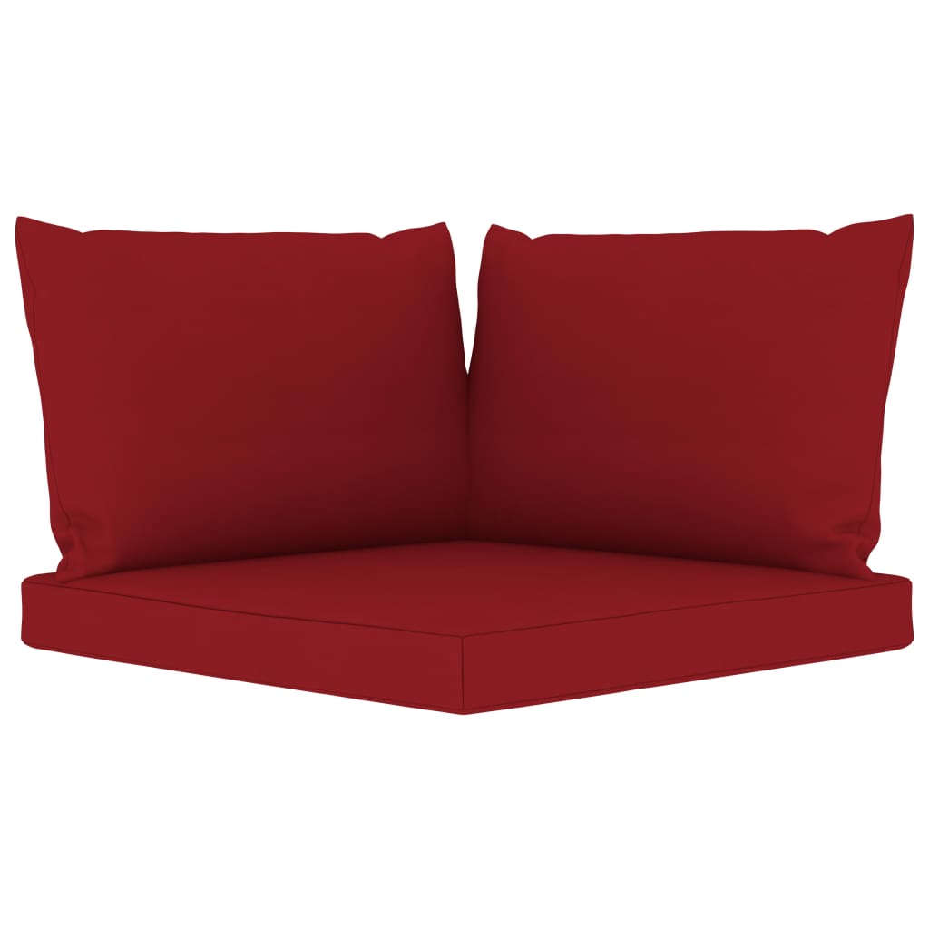 Set Divani da Giardino 6 pz con Cuscini Rosso Vino - homemem39