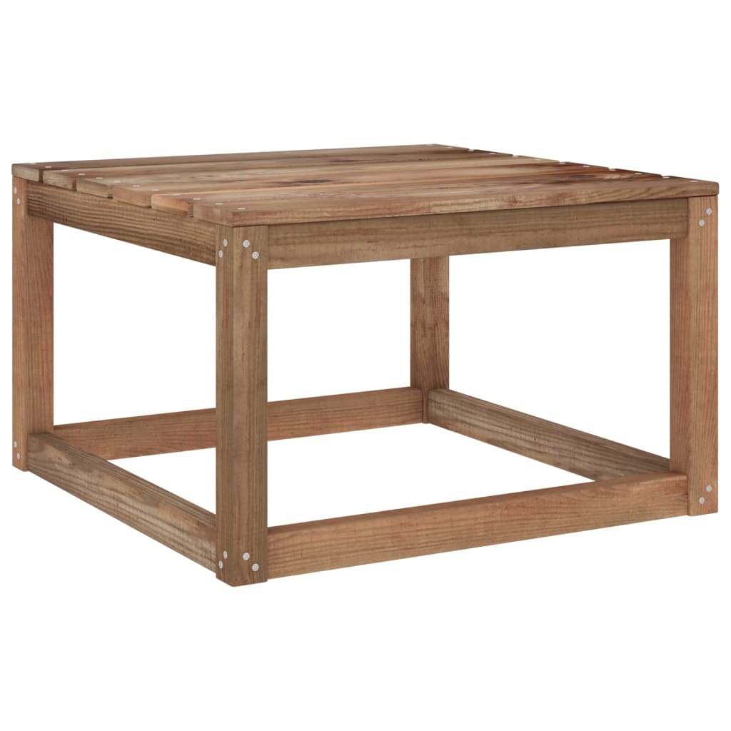 Set Divani da Giardino 4 pz in Legno di Pino Impregnato Marrone - homemem39