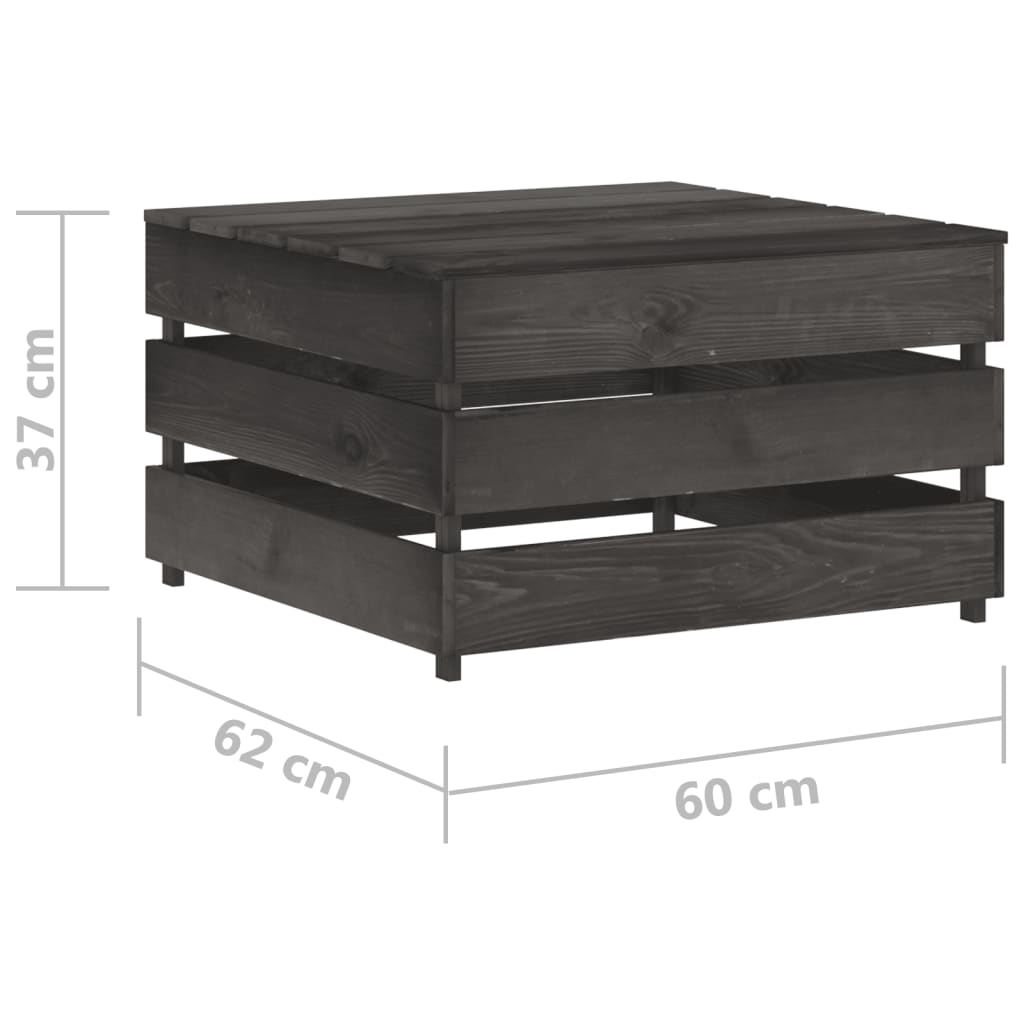 Tavolo da Giardino in Pallet in Legno di Pino Impregnato - homemem39