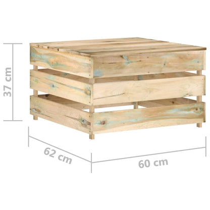 Tavolo da Giardino in Pallet in Legno di Pino Impregnato - homemem39