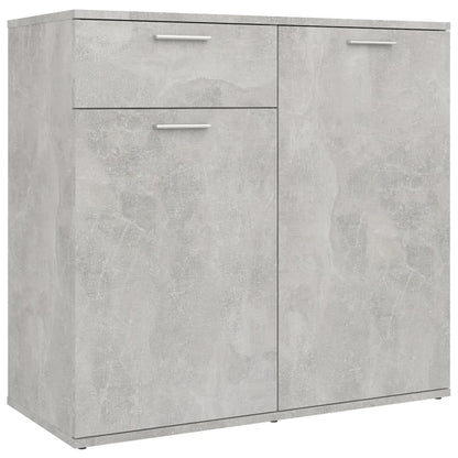 Credenza Grigio Cemento 80x36x75 cm in Truciolato - homemem39