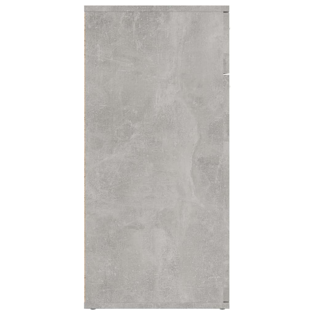 Credenza Grigio Cemento 80x36x75 cm in Truciolato - homemem39