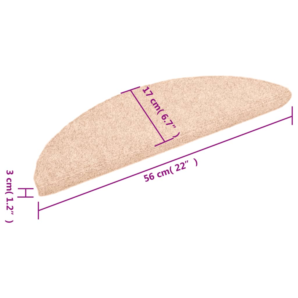 Tappetini Scale Adesivi 10 pz 56x17x3 cm Marroni Agugliati - homemem39