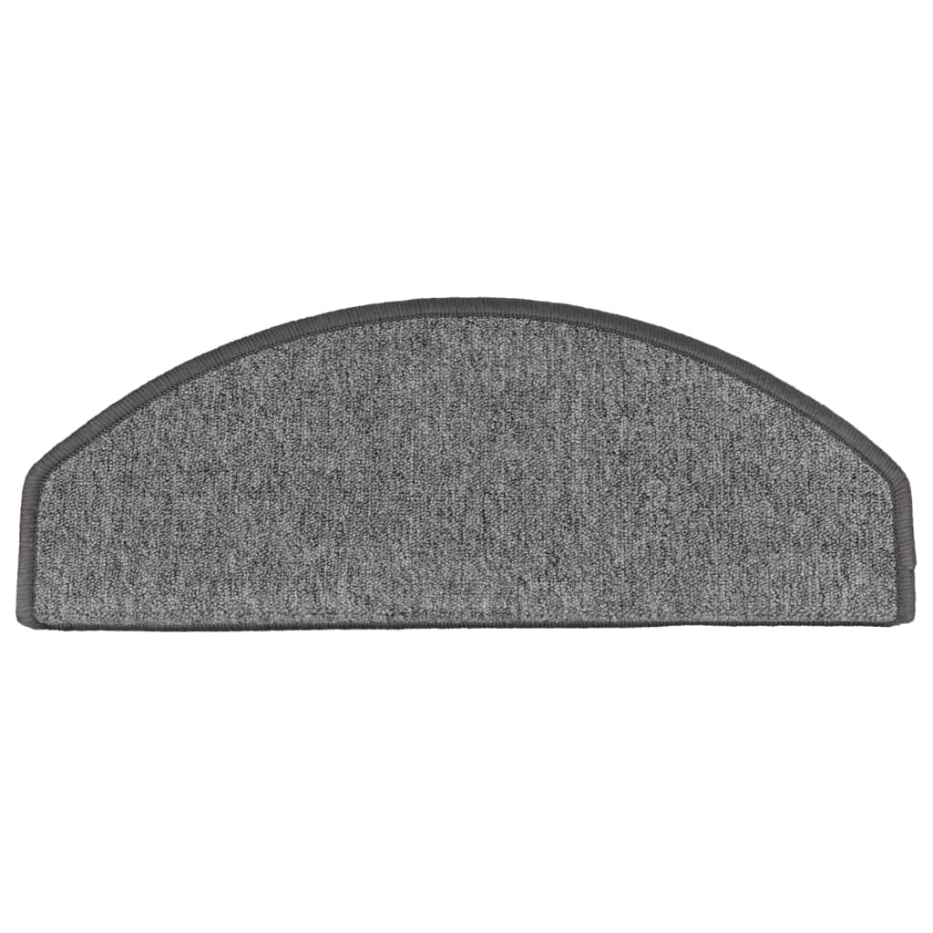 Tappetini per Scale 10 pz 65x24x4 cm Grigio Scuro - homemem39