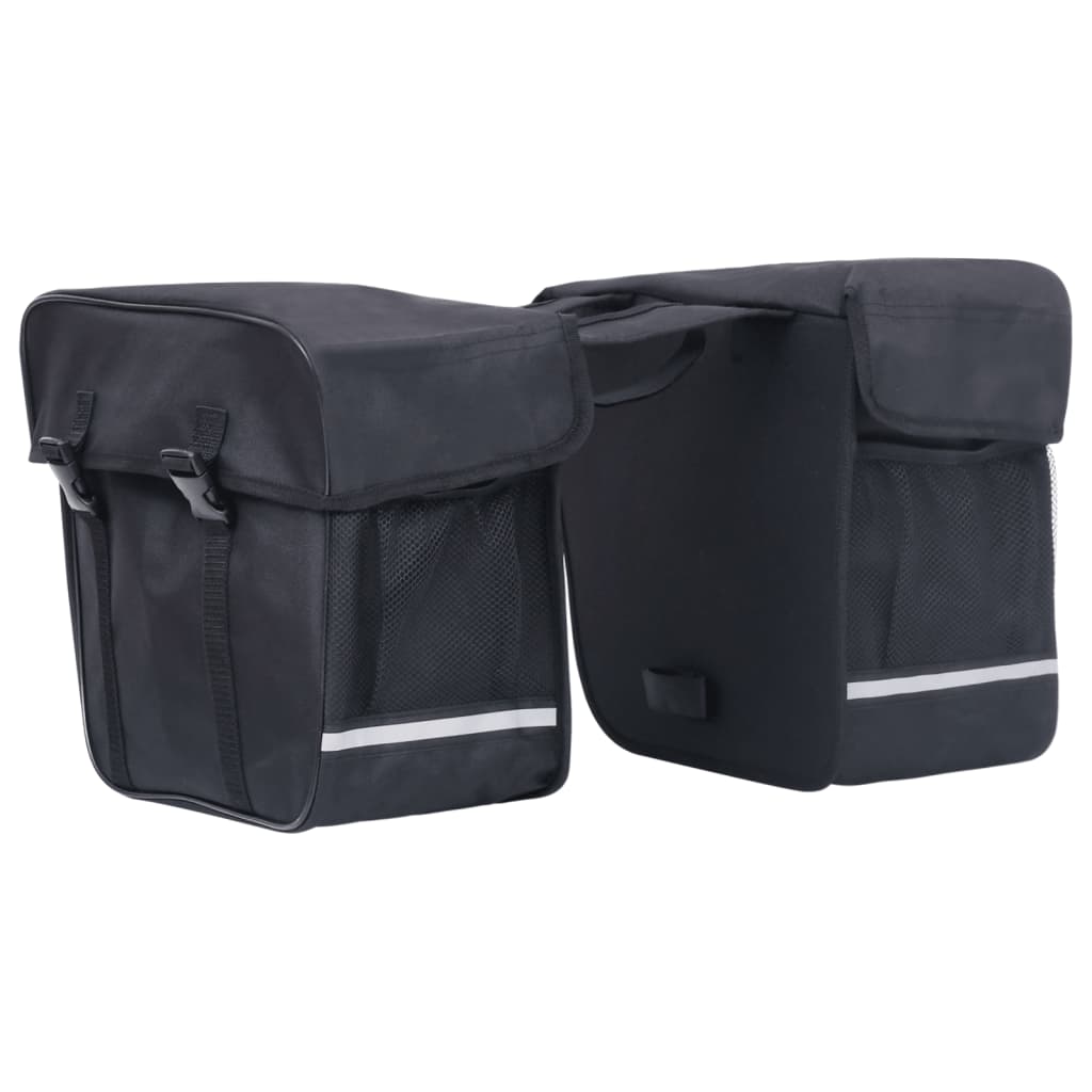 Borsa Doppia Bicicletta Impermeabile per Portapacchi 35 L Nero - homemem39