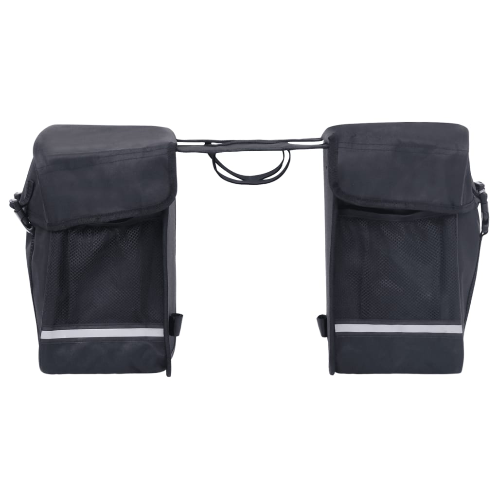 Borsa Doppia Bicicletta Impermeabile per Portapacchi 35 L Nero - homemem39