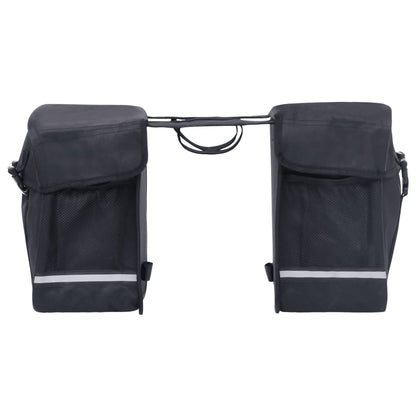 Borsa Doppia Bicicletta Impermeabile per Portapacchi 35 L Nero - homemem39